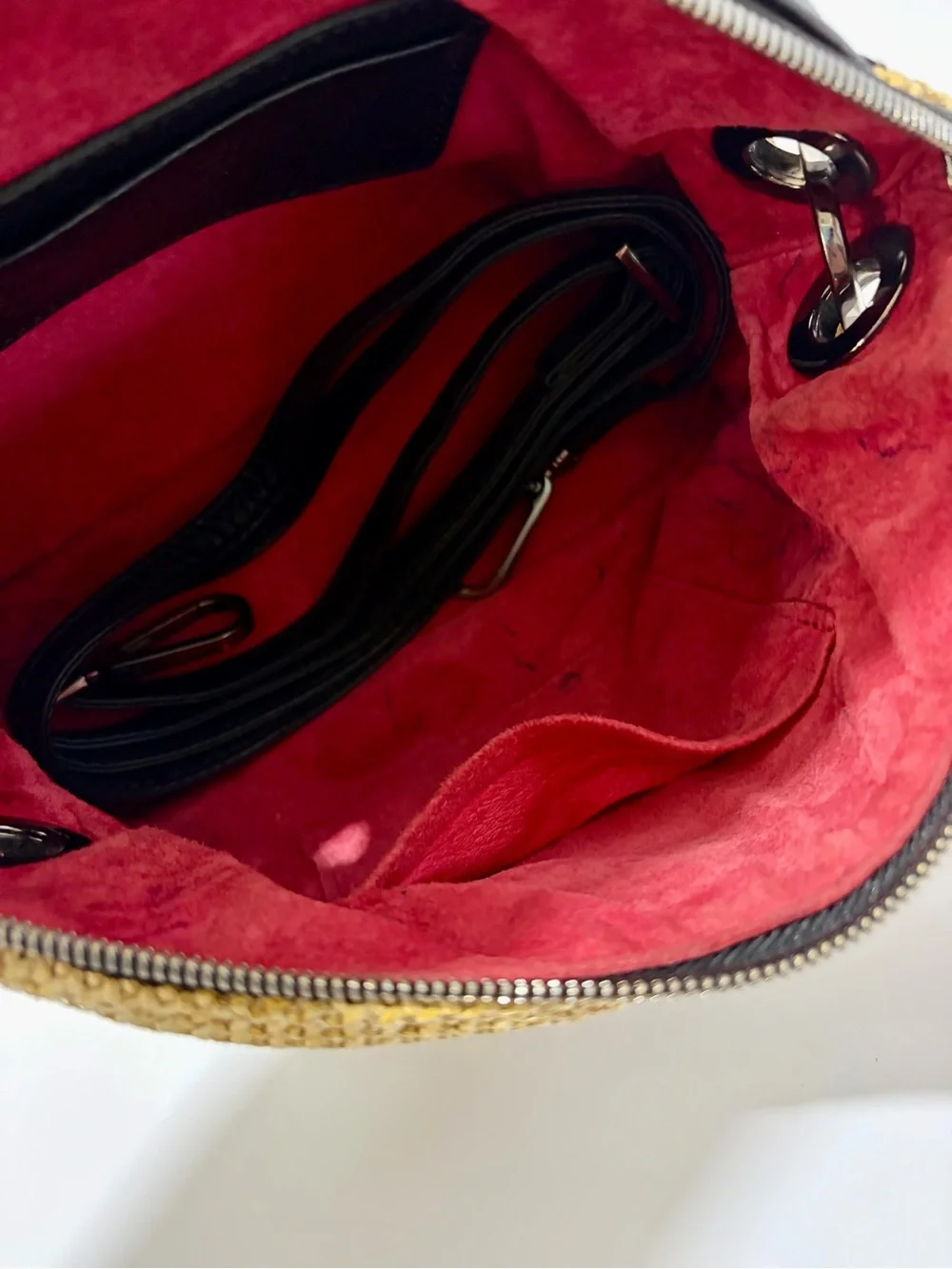 Hammitt Daniel Crossbody Clutch in Chaparral Raffia and gunmetal hardware - Picture 4 of 12